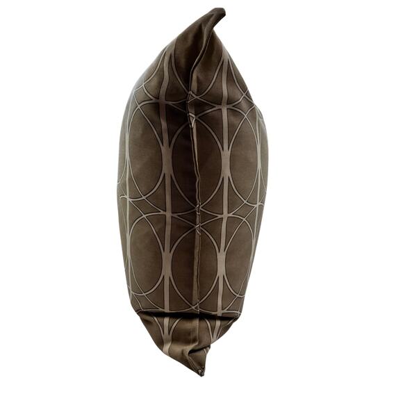 Geo Print Custom Made Outdoor Sunbrella Fabric Neutral Throw Decorative Pillow - Picture 4 of 8